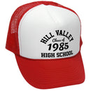 Hill Valley High School Trucker Hat - Mesh Cap - Five Panel Retro Style TRUCKER Cap
