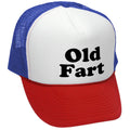 OLD FART - funny over the hill joke gag - Vintage Retro Style Trucker Cap Hat - Five Panel Retro Style TRUCKER Cap