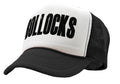 BOLLOCKS - british humor funny joke gag - Vintage Retro Style Trucker Cap Hat - Five Panel Retro Style TRUCKER Cap