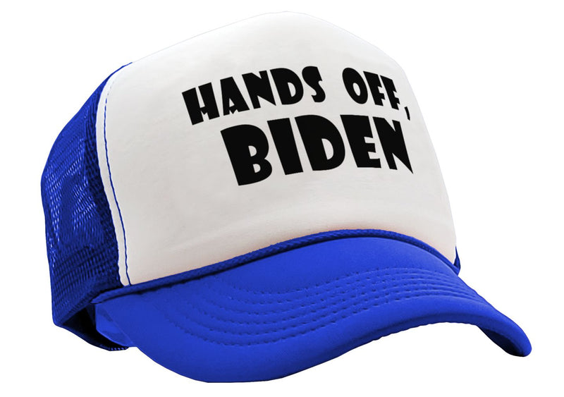 Hands Off Biden - Five Panel Retro Style TRUCKER Cap