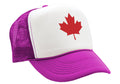 CANADIAN MAPLE LEAF - O Canada patriot pride - Vintage Retro Style Trucker Cap Hat - Five Panel Retro Style TRUCKER Cap