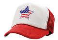 AMERICAN STAR - usa patriot america 4th - Vintage Retro Style Trucker Cap Hat - Five Panel Retro Style TRUCKER Capd