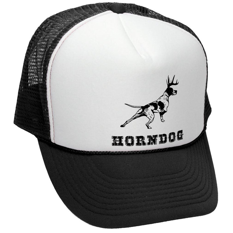Horndog Trucker Hat - Mesh Cap - Five Panel Retro Style TRUCKER Cap