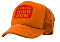 AS SEEN ON YOUR MOM - Vintage Retro Style Trucker Cap Hat - Five Panel Retro Style TRUCKER Cap