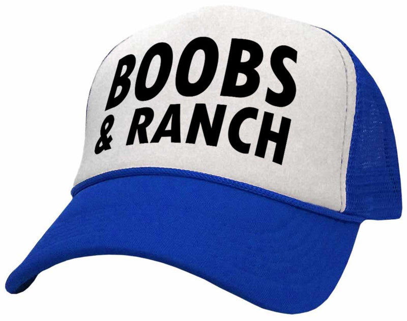 BOOBS AND RANCH - Five Panel Retro Style TRUCKER Cap