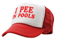 I Pee In Pools - Five Panel Retro Style TRUCKER Cap