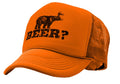 Retro DEER BEER BEAR - funny party joke - Vintage Retro Style Trucker Cap Hat - Five Panel Retro Style TRUCKER Cap