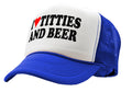 I HEART TITTIES and BEER - love funny gag - Retro Style Trucker Hat Baseball Cap - Five Panel Retro Style TRUCKER Cap