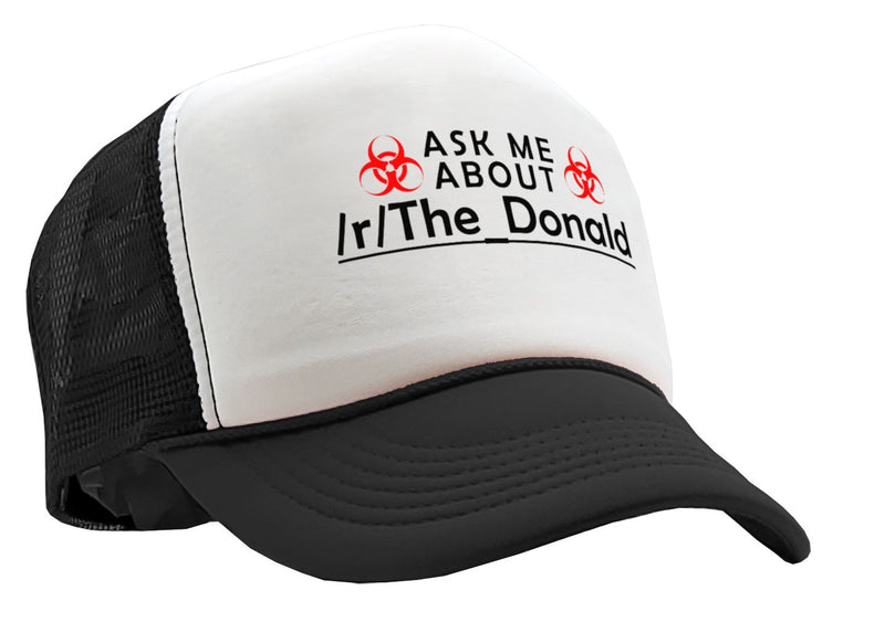 Ask Me About The_Donald - Five Panel Retro Style TRUCKER Cap