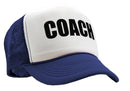 COACH - football baseball basketball sports - Vintage Retro Style Trucker Cap Hat - Five Panel Retro Style TRUCKER Cap