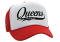 QUEENS - nyc new york city borough brooklyn - Vintage Retro Style Trucker Cap Hat - Five Panel Retro Style TRUCKER Cap