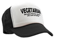 VEGETARIAN - BAD HUNTER - Five Panel Retro Style TRUCKER Cap