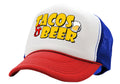 TACOS & BEER - Five Panel Retro Style TRUCKER Cap