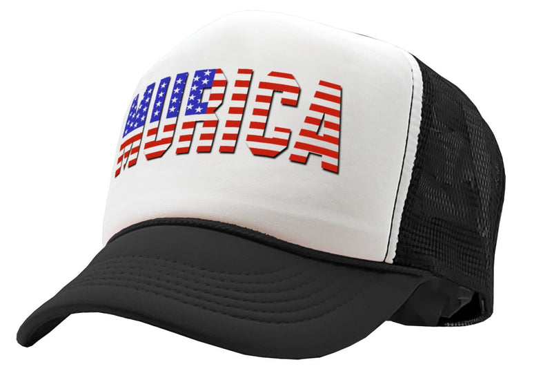 MURICA - america 4th july independence day - Vintage Retro Style Trucker Cap Hat