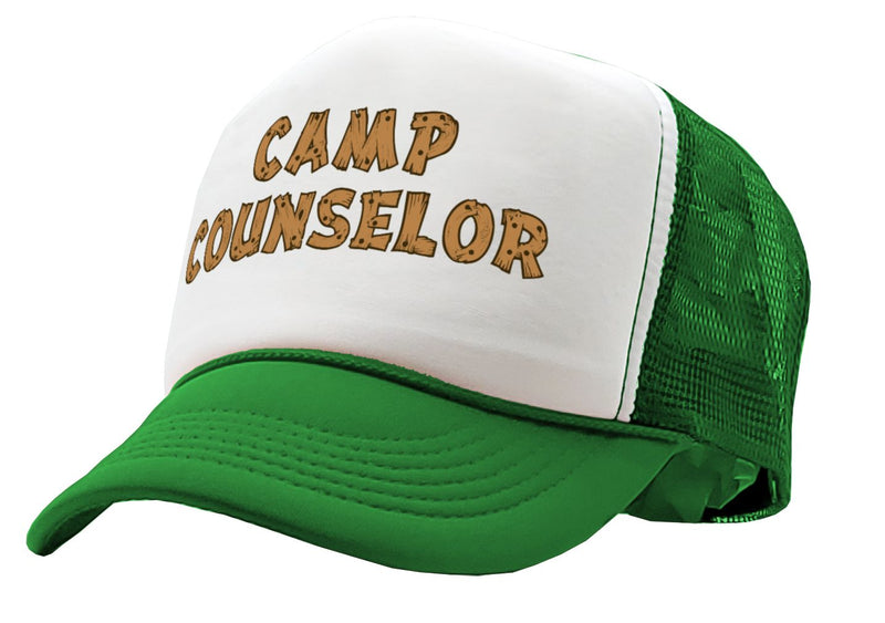 CAMP COUNSELOR - nature wilderness guide tourist - Unisex Adult Trucker Cap Hat - Five Panel Retro Style TRUCKER Cap