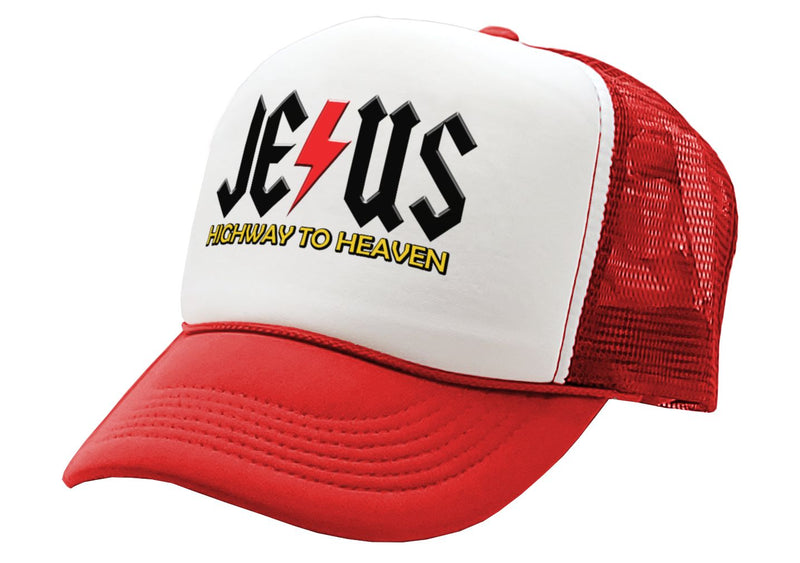 JESUS - HIGHWAY to HEAVEN - Five Panel Retro Style TRUCKER Cap