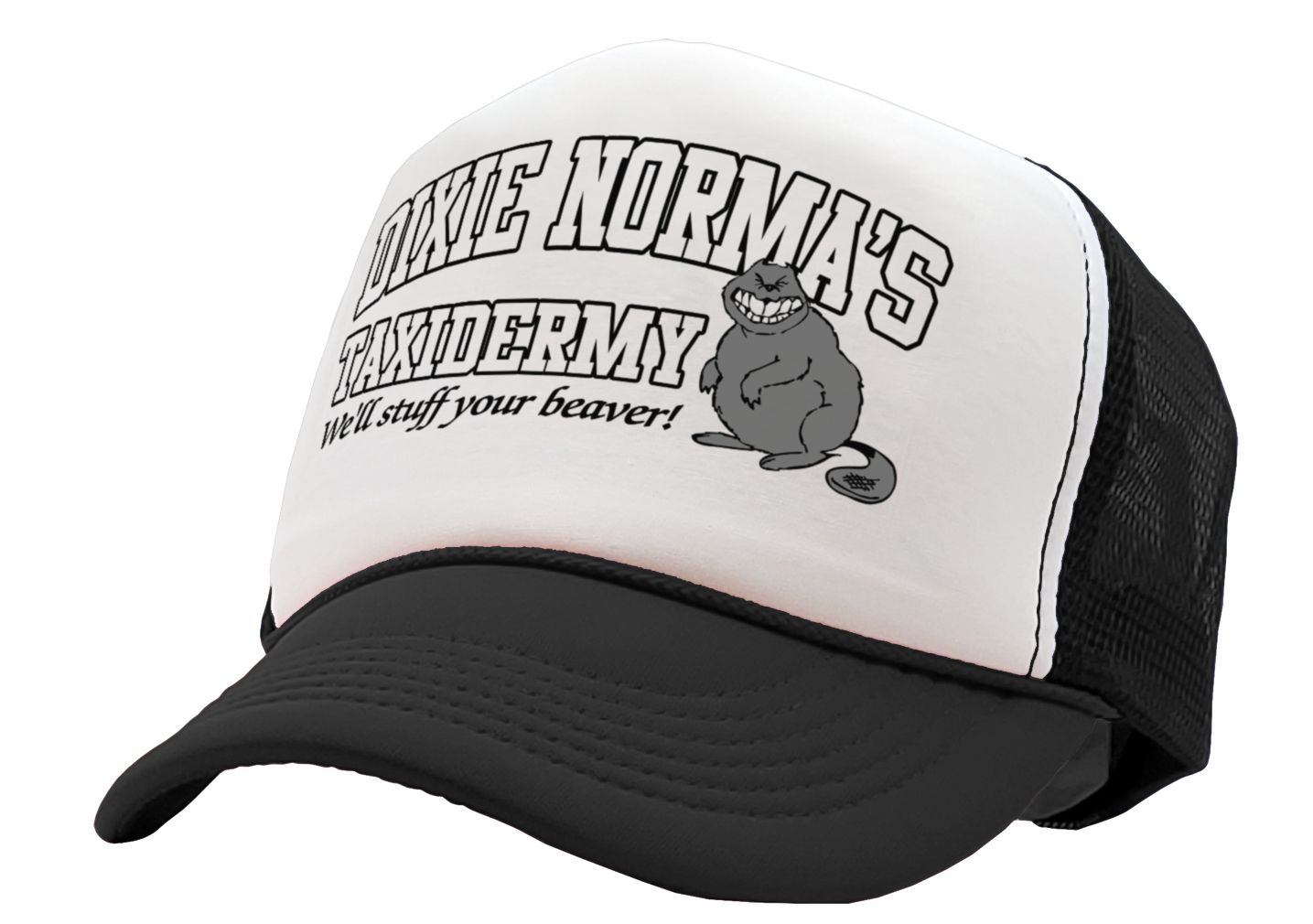 DIXIE NORMAS Taxidermy - funny joke - Vintage Retro Style Trucker Cap Hat - Five Panel Retro Style TRUCKER Cap