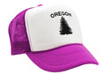 OREGON - us state salem portland beaver - Adult Trucker Cap Hat - Five Panel Retro Style TRUCKER Cap