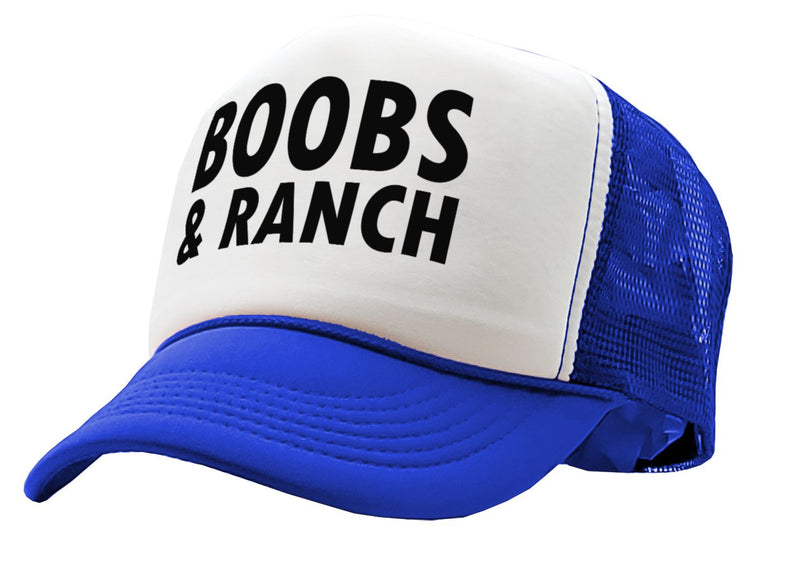 BOOBS AND RANCH - Five Panel Retro Style TRUCKER Cap