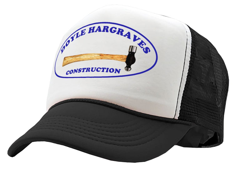DOYLE HARGRAVES CONSTRUCTION movie - Vintage Retro Style Trucker Cap Hat - Five Panel Retro Style TRUCKER Cap