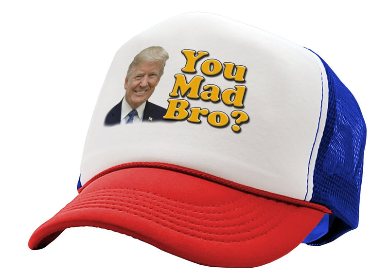 You Mad Bro - Five Panel Retro Style TRUCKER Cap