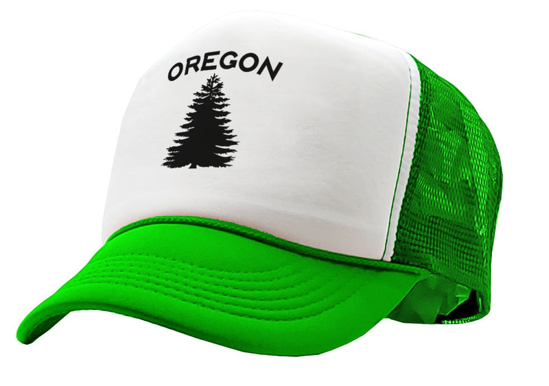 OREGON - us state salem portland beaver - Adult Trucker Cap Hat - Five Panel Retro Style TRUCKER Cap