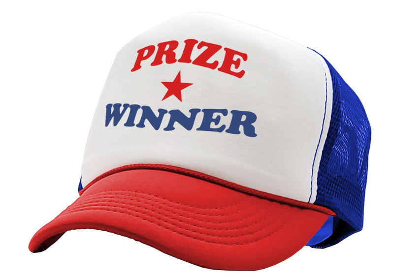 PRIZE WINNER - winning consolation gift - Adult Trucker Cap Hat - Five Panel Retro Style TRUCKER Cap