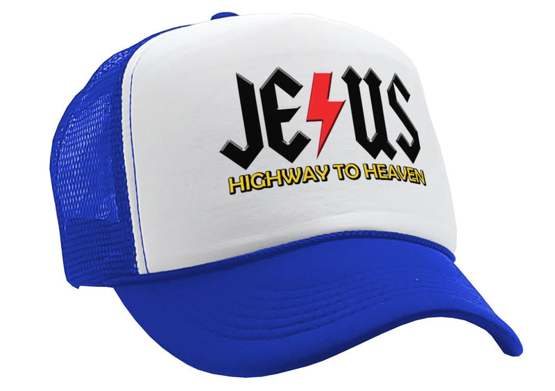 JESUS - HIGHWAY to HEAVEN - Five Panel Retro Style TRUCKER Cap