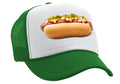 HOT DOG - Concession Truck Fair Carnival Snack - Vintage Retro Style Trucker Cap Hat - Five Panel Retro Style TRUCKER Cap