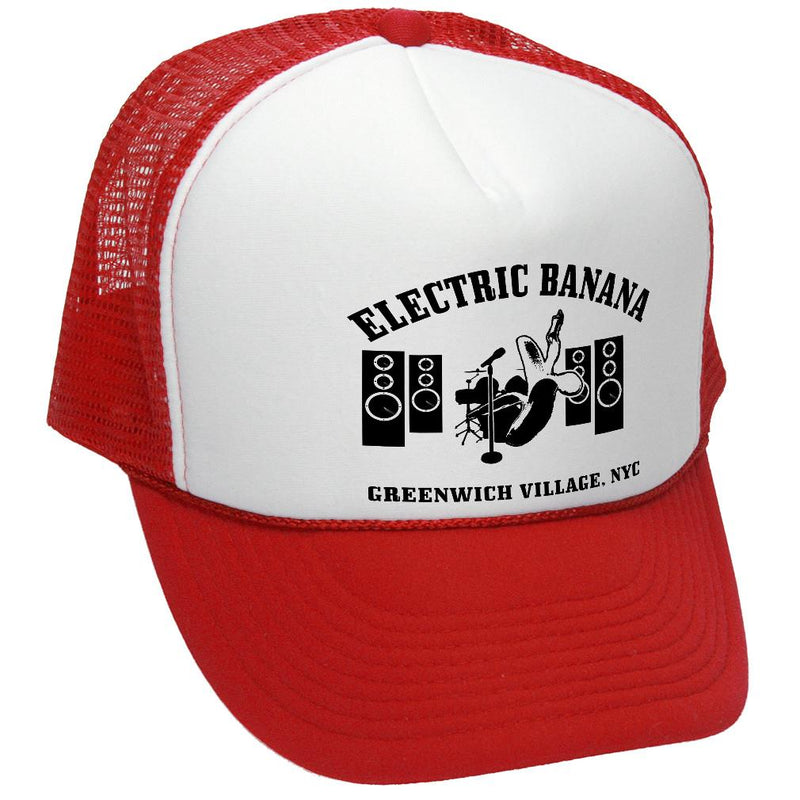 Electric Banana Trucker Hat - Mesh Cap - Five Panel Retro Style TRUCKER Cap