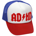 AD-HD - funny science joke music - Vintage Retro Style Trucker Cap Hat - Five Panel Retro Style TRUCKER Cap