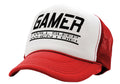 GAMER - I will SLEEP when I DIE - gaming - Vintage Retro Style Trucker Cap Hat - Five Panel Retro Style TRUCKER Cap