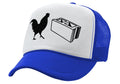 COCK BLOCK - funny sexy wingman joke gag - Vintage Retro Style Trucker Cap Hat - Five Panel Retro Style TRUCKER Cap