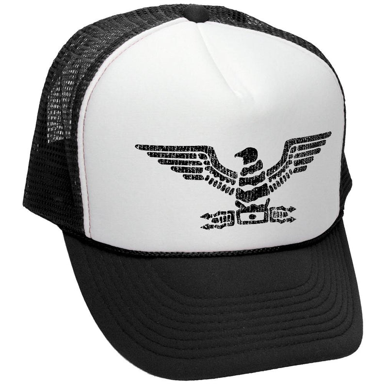 Roman Eagle Trucker Hat - Mesh Cap - Five Panel Retro Style TRUCKER Cap