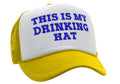 This is my DRINKING HAT - drunk party college - Vintage Retro Style Trucker Cap Hat - Five Panel Retro Style TRUCKER Cap