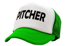 PITCHER - catcher lgbtq gay rights pride - Vintage Retro Style Trucker Cap Hat - Five Panel Retro Style TRUCKER Cap