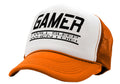 GAMER - I will SLEEP when I DIE - gaming - Vintage Retro Style Trucker Cap Hat - Five Panel Retro Style TRUCKER Cap