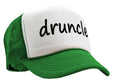 DRUNCLE - drunk uncle fathers day funny gag - Vintage Retro Style Trucker Cap Hat - Five Panel Retro Style TRUCKER Cap