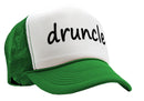 DRUNCLE - drunk uncle fathers day funny gag - Vintage Retro Style Trucker Cap Hat - Five Panel Retro Style TRUCKER Cap