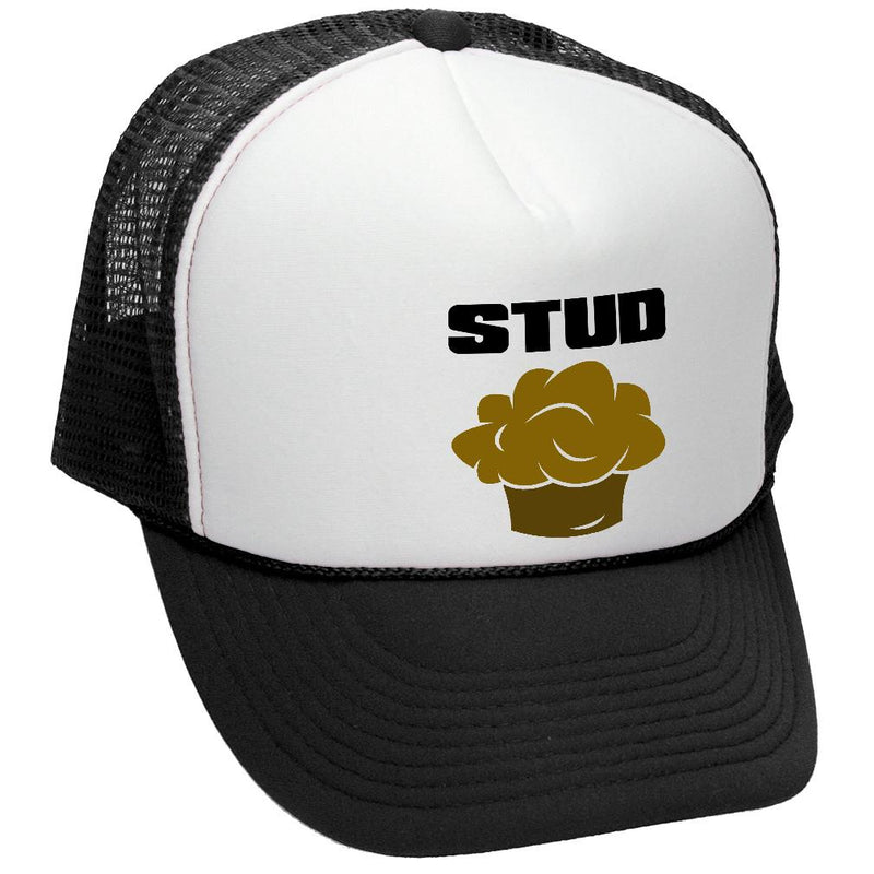Stud Muffin - TRUCKER HAT - Mesh Cap - Five Panel Retro Style TRUCKER Cap