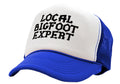 LOCAL BIGFOOT EXPERT - sasquatch - Five Panel Retro Style TRUCKER Cap