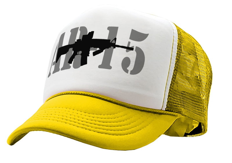 AR-15 - ar15 assault rifle gun rights usa - Adult Trucker Cap Hat - Five Panel Retro Style TRUCKER Cap